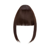Clip In Hair Bangs Extensions French Hair Bangs Stylish Hair Bangs Hair Pieces medium brown mediumbrown 28cm