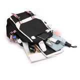 K-Pop Demon Hunters Anime School Backpack Cute Cartoon Bag for Students rosa_tfrf pink 10