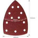 Triangular sandpaper sheets, 40-pack for Bosch PSM 160 A/PSM 80, 105x152mm, grit P40/60/80/120/180,, image 3