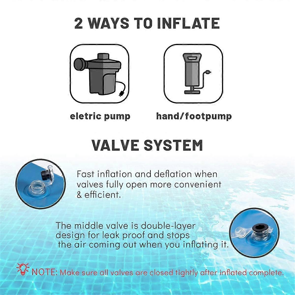 Extra Thick Winter Cushion for Above Ground Pool, Air Cushion for Equalizing Cold and Ice, Winter Preparation Pool C[D]-XY27- Blue