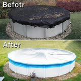 Extra Thick Winter Cushion for Above Ground Pool, Air Cushion for Equalizing Cold and Ice, Winter Preparation Pool C[D]-XY27- Blue - 45-Degree Angle