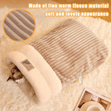 Sleeping Bag for Cat, Warm Pet Bed, Washable Cozy Cave for Cats gray L 34 x W 20 x H 20 cm - 45-Degree Angle