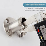 Installation kit for connecting hose to exposed tap. Outdoor shower system thermostatic mixer conversion built into the surface - Side View