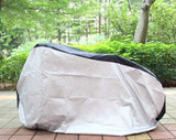 Bicycle cover for outdoor storage, cover/bike storage for mountain bikes. —XL,200*70*110CM,Silver and black, - Top-Down View
