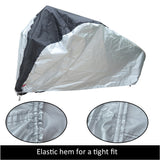 Bicycle cover for outdoor storage, cover/bike storage for mountain bikes. —XL,200*70*110CM,Silver and black,