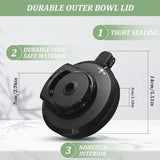 /NN/Outer Lid for Ninja Ice Creami Maker Compatible with NC299AMZ/NC301/NC300 (No Paddle) Reusable Replacement Lid Accessory{F2} - Front View
