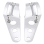 35-43mm Motorcycle Headlight Mount Bracket Fork Tube Clamp Kit Chrome for Chopper Cafe Racer