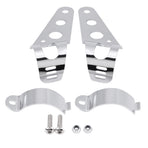 35-43mm Motorcycle Headlight Mount Bracket Fork Tube Clamp Kit Chrome for Chopper Cafe Racer