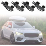 pcs Universal Roof Box U-Shaped Mounting Brackets Inner Width with 8 Lock Nuts - Top-Down View