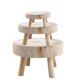 Mini Wooden Pallet Display Plant Stand Decorative Wooden Plant Pallet Bonsai Holder for Indoor Outdoor Home Garden C - Front View