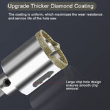 100mm Diamond Hole Saw with Centering Drill, Tile Hole Saw a - Side View