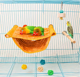 Hamster Hammock Rat Bird Parrot Hanging Warm Bed House Cage - Top-Down View