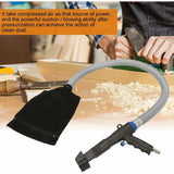 Air Blower Vacuum Gun Pneumatic Vacuum Kit - Dual Function Blower Vacuum Gun, Air Suction Blower Vacuum Gun, Including Bags, Tubes and Accessories - Front View