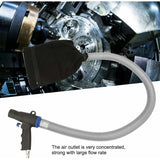 Air Blower Vacuum Gun Pneumatic Vacuum Kit - Dual Function Blower Vacuum Gun, Air Suction Blower Vacuum Gun, Including Bags, Tubes and Accessories - Top-Down View