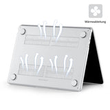 Case Compatible with NEW MacBook Air 13.6 inch M2 A2681, 2022 Release, Ultra-thin Smooth Hard Shell Protective Case, Crystal Clear - Top-Down View