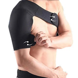 Adjustable Shoulder Support Protective Equipment Shoulder Protection Belt for Sports - Right Shoulder (Black)