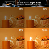 E27 Halogen Bulbs 28W G45 Glass Dimmable Warm White 2700K Golf Ball Shaped Bulb Edison Screw Lamp Clear Shade for Chandelier (6-pack)