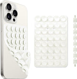 New Silicone Suction Cup Phone Case Mount Double Sided, Phone Accessory Handsfree Strong Grip Holder for Selfies and Videos White