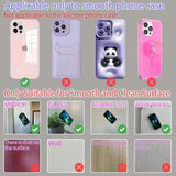 New Silicone Suction Cup Phone Case Mount Double Sided, Phone Accessory Handsfree Strong Grip Holder for Selfies and Videos White