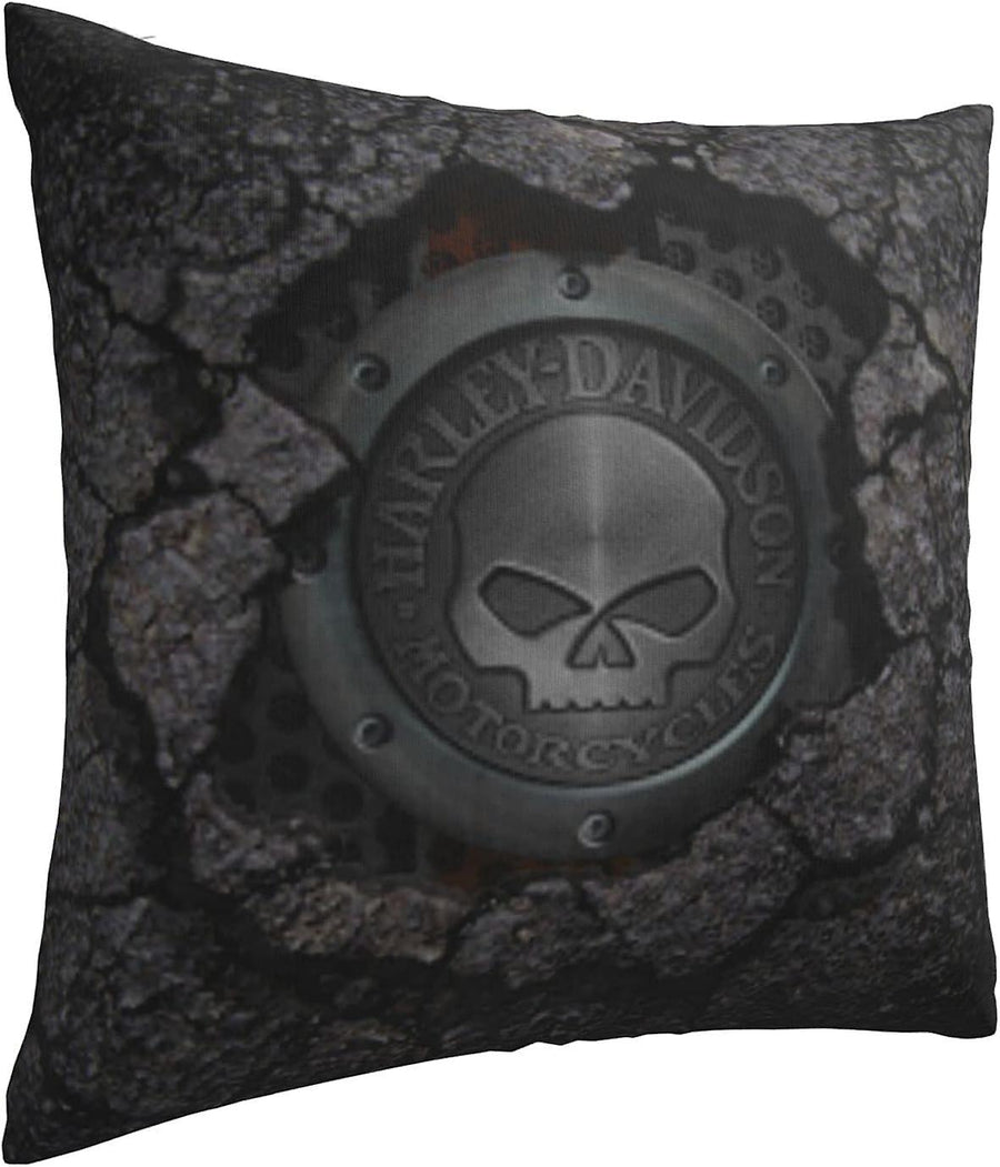 Decorative Pillowcase Harley Davidson Warm and Soft Pillowcase for Decorative Pillowcases in Bed Sofa Outdoor Cushion (H-400)