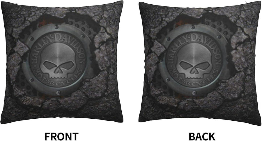 Decorative Pillowcase Harley Davidson Warm and Soft Pillowcase for Decorative Pillowcases in Bed Sofa Outdoor Cushion (H-400)
