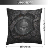 Decorative Pillowcase Harley Davidson Warm and Soft Pillowcase for Decorative Pillowcases in Bed Sofa Outdoor Cushion (H-400) - 45-Degree Angle