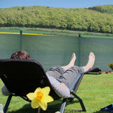 Fence fabric, privacy screen for garden fences & balcony railings, HDPE fabric, UV-stabilized, weatherproof, 1x5m, green