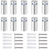 20x Spacer Screws, Glass Advertising Axis Spacer Bolt Fix Glass Advertising Spacer, Stainless Steel, 12X40mm, with Screw Mounting Accessories