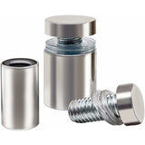20x Spacer Screws, Glass Advertising Axis Spacer Bolt Fix Glass Advertising Spacer, Stainless Steel, 12X40mm, with Screw Mounting Accessories