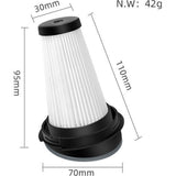 Rowenta X-pert 3.60 X-Pert 160 RH72xxx ZR005202 vacuum cleaner replacement filter 4-pack - Front View