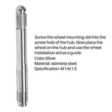 Stainless Steel Wheel Mounting Aid M 14 X 1.5 Wheel Tire Rim Wheel Change Tire Change - 45-Degree Angle