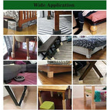 4-pack Furniture Risers Wooden Furniture Risers, Desk and Bed Risers Furniture Lifting Feet Legs up to for Desk Table Bed (Size: 5x5x5cm).. - Front View