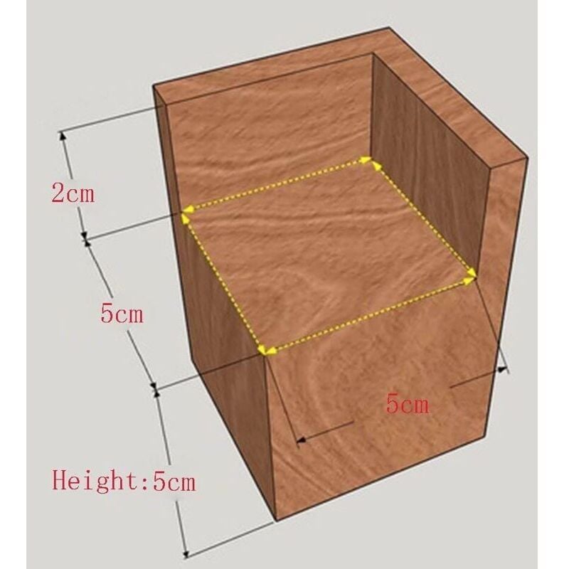4-pack Furniture Risers Wooden Furniture Risers, Desk and Bed Risers Furniture Lifting Feet Legs up to for Desk Table Bed (Size: 5x5x5cm)..