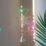 Sun Catcher Indoor Window Snowflakes Hanging Crystal Sun Catcher Prism Ball Rainbow Sun Catcher Snow