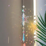 Sun Catcher Indoor Window Snowflakes Hanging Crystal Sun Catcher Prism Ball Rainbow Sun Catcher Snow - 45-Degree Angle