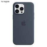 Compatible with iPhone 14 Pro Case Compatible with MagSafe Liquid Silicone Phone Case [Induction Popover]- Perfet Dark Blue_MGF Dark blue