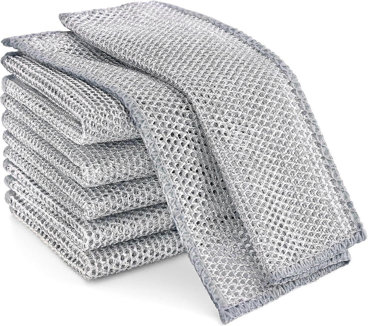 2025 Latest Model 6-Pack Multifunctional Steel Wire Dish Cloths, Double Layer