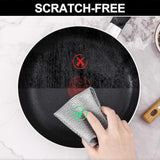 2025 Latest Model 6-Pack Multifunctional Steel Wire Dish Cloths, Double Layer - Top-Down View