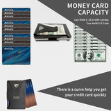 Credit Card Holder with Metal Wallet Storage Pouch_max - 45-Degree Angle