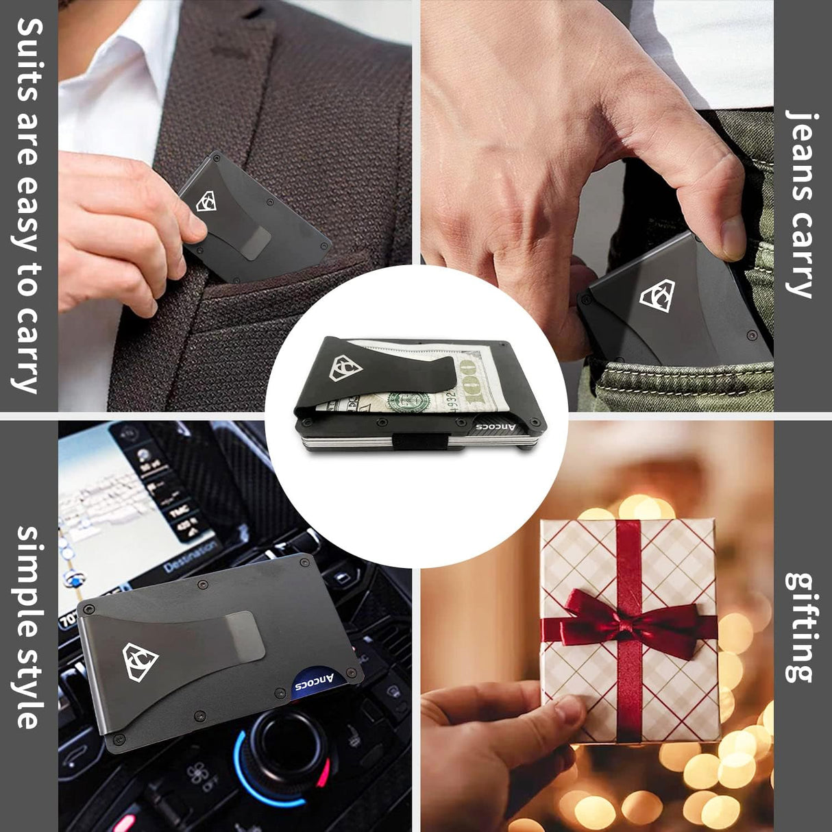 Credit Card Holder with Metal Wallet Storage Pouch_max