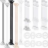 24pcs Transparent Bra Straps, Invisible Adjustable Bra Straps Non-slip Bra Replacement Straps, 8pcs Transparent Bra Strap Clips + 16pcs Bra Straps_xx_yux