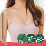 24pcs Transparent Bra Straps, Invisible Adjustable Bra Straps Non-slip Bra Replacement Straps, 8pcs Transparent Bra Strap Clips + 16pcs Bra Straps_xx_yux - Side View