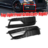 {CA} Left Fog Light Grille for A5 S5 2013-2016 8t0807681k Front Bumper - Front View