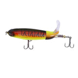 8pcs Whopper Plopper 11cm 15g Floating Popper Fishing Lure Artificial Hard Bait Wobbler Rotating Ta - Front View