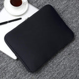 Computer case for 13 & 15 inches, fits MacBook Pro and Air. Black - 15.6 inches - Top-Down View