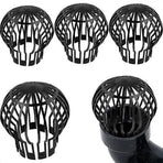 Set of 4 downpipe covers, gutter covers 145 x 11 cm - Brand - Black