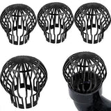 Set of 4 downpipe covers, gutter covers 145 x 11 cm - Brand - Black