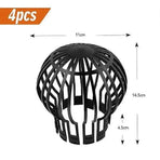 Set of 4 downpipe covers, gutter covers 145 x 11 cm - Brand - Black