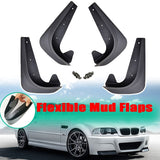 Car Mud Flaps - 3, 5, 7 Series E30, E46, E90, E91, E92, E93, E60, F10, F11, G30, E38, E65, F01 (Universal Version) - Front View