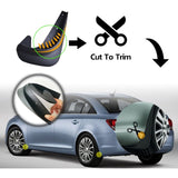 Car Mud Flaps - 3, 5, 7 Series E30, E46, E90, E91, E92, E93, E60, F10, F11, G30, E38, E65, F01 (Universal Version) - Side View